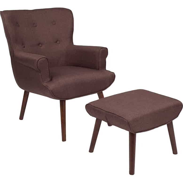 Lounge Chair And Ottoman Set - Modern Chaise Lounge Chair And Ottoman