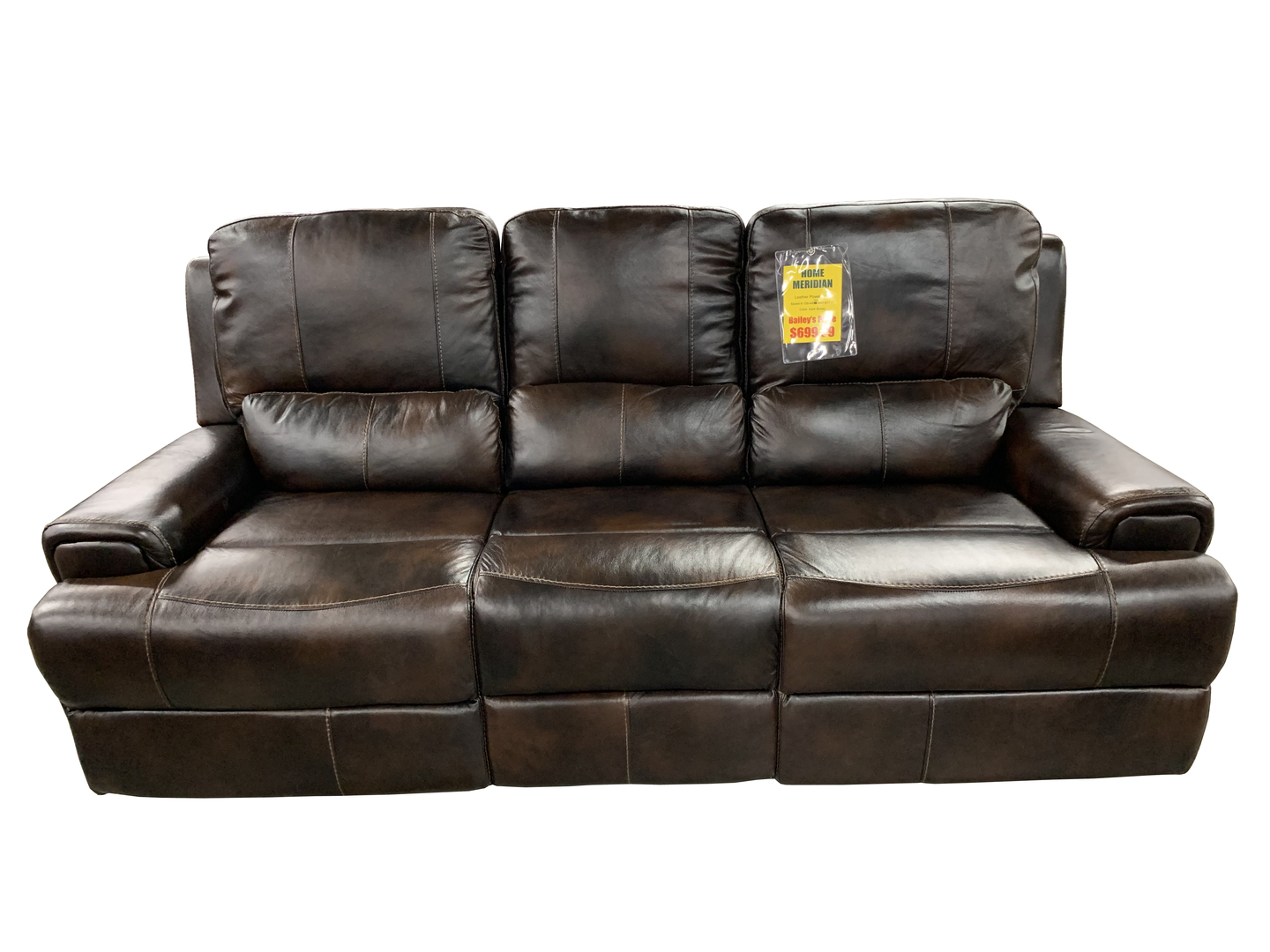 home meridian international leather sofa